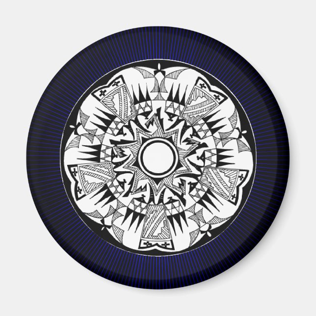 'Blue Burst' Magnet (Front)