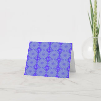 Blue bursts pattern, note card