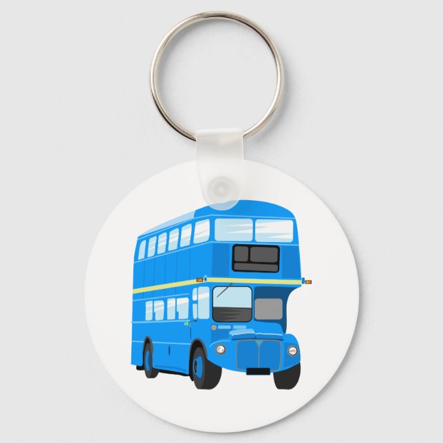 Blue Bus Keychain (Front)