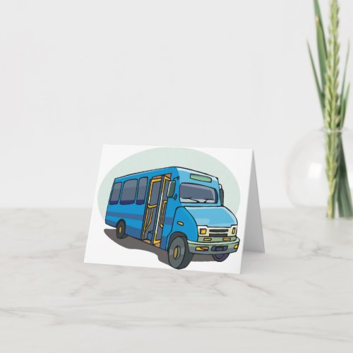 Blue Bus Note Cards