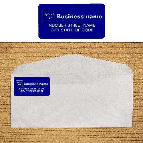 Blue Business Address Label