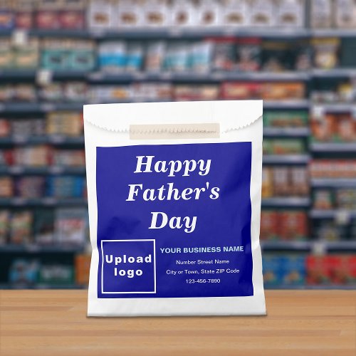Blue Business Brand Fathers Day Paper Bag