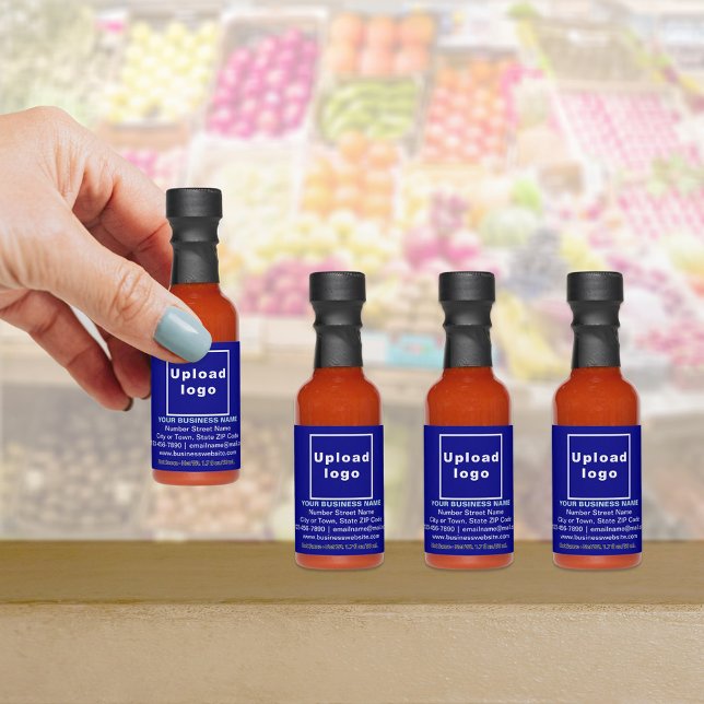 Blue Business Brand on Hot Sauce (Blue business brand on hot sauce)