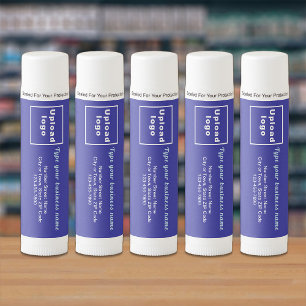 Blue Business Brand on Lip Balm