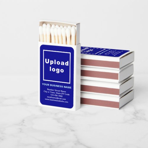 Blue Business Brand on Matchboxes