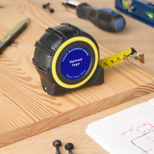Blue Business Brand on Tape Measure