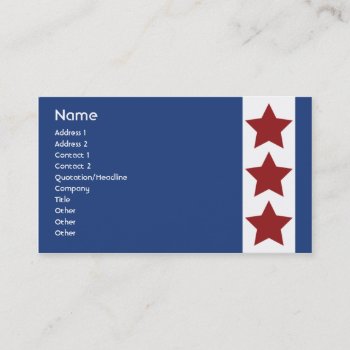 Blue - Business Business Card by ZazzleProfileCards at Zazzle