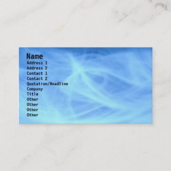Blue Business Card by Bro_Jones at Zazzle