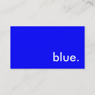 blue. business card