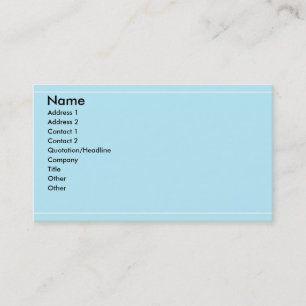 Blue  Business Card