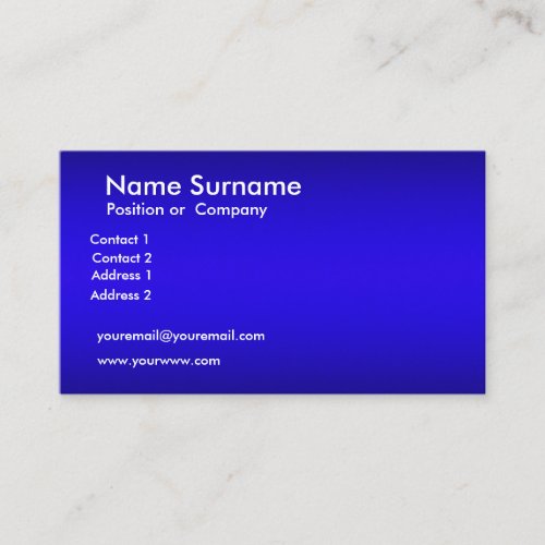 Create your own Blue Business Card