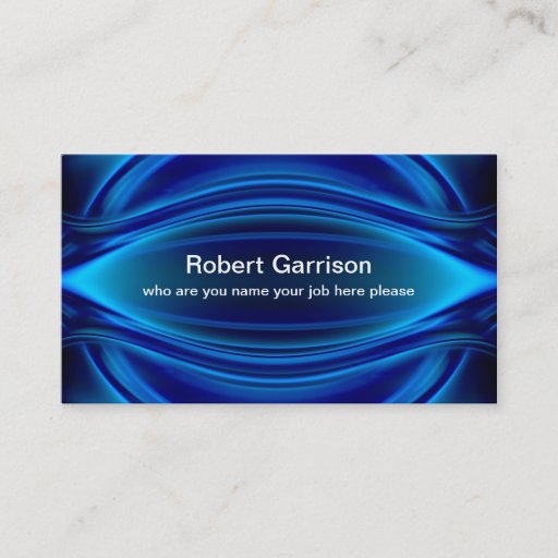 Customizable blue business card