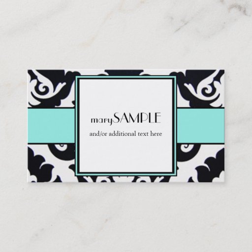 Customizable Blue Business Card