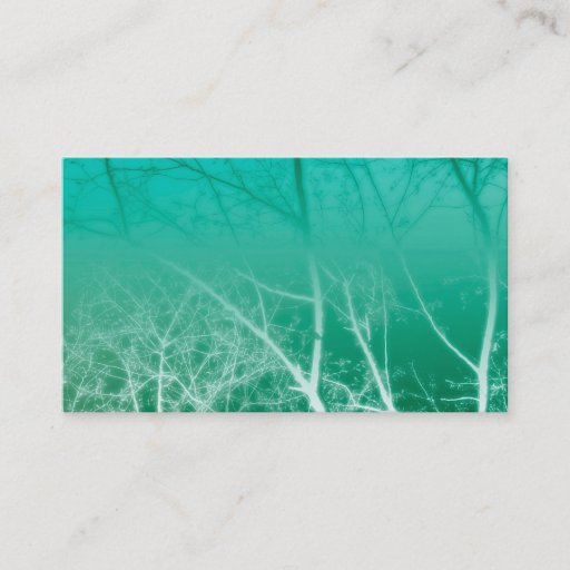 Customizable blue business card template original nature art