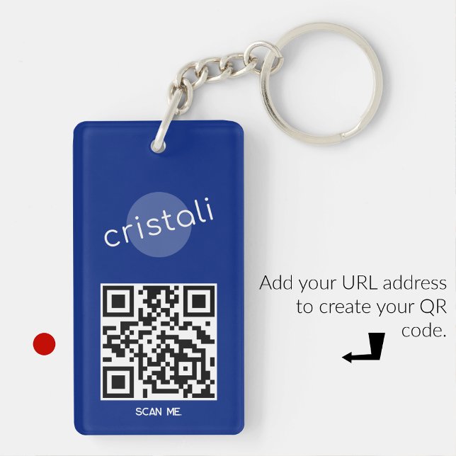  Blue Business keychains minimalist clean simple (Creator Uploaded)