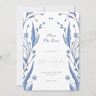 Blue Buttercup Save The Date Invitation