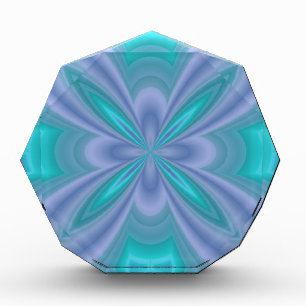 Blue Butterflies Abstract Acrylic Award