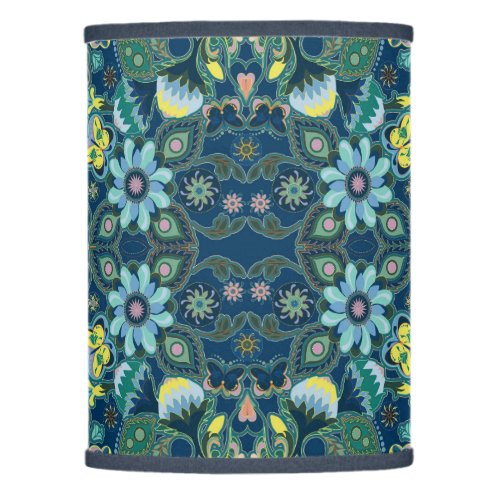 Blue Butterflies and Blooms Lamp Shades