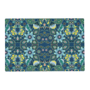 Blue Butterflies and Blooms Placemat