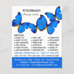 Blue Butterflies, Beautician, Beauty Salon Advert Flyer<br><div class="desc">Blue Butterflies,  Beautician,  Beauty Salon Advertising Flyers By The Business Card Store.</div>