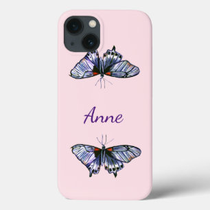 Blue butterflies iPhone 13 case