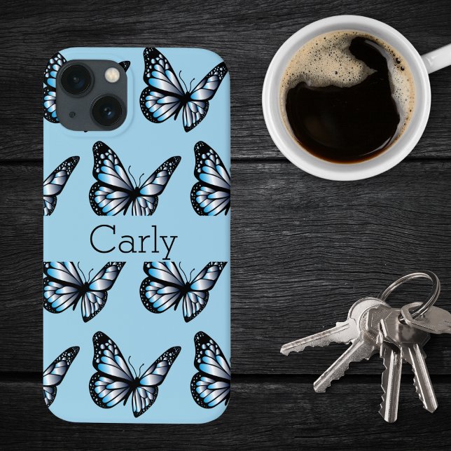 Blue Butterflies Case-Mate iPhone Case (Creator Uploaded)