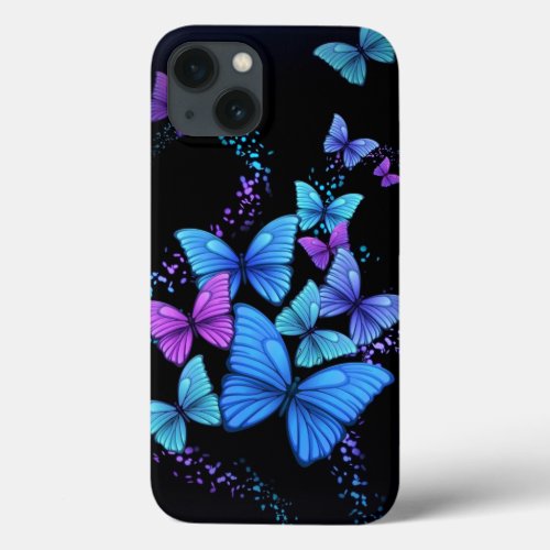 Blue Butterflies iPhone 13 Case