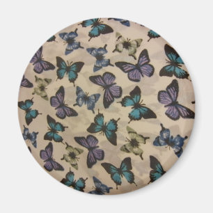 Blue Butterflies Magnet