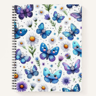 Blue Butterflies Notebook
