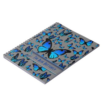 blue butterflies notebook | Zazzle