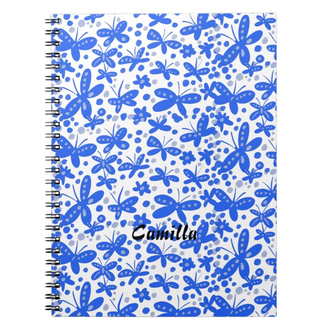 Blue butterflies notebook (Front)