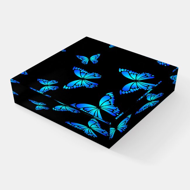 Blue Butterflies Paperweight