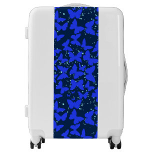 Blue Butterflies Pattern C01.b Dblue BG Luggage