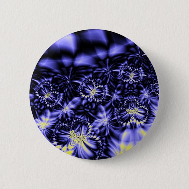 Blue Butterflies Pinback Button (Front)