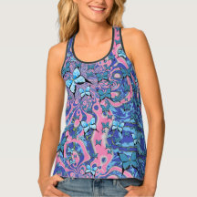 Blue Butterflies Psychedelic Dream