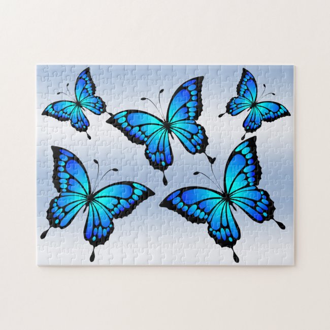 Blue Butterflies Puzzle