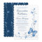 Blue Butterflies & Swirls Quinceanera