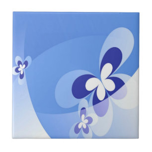 Blue Butterflies Tile