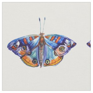 Blue Butterflies Watercolor Art