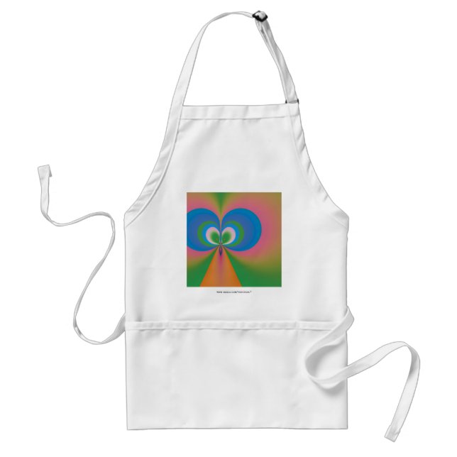 Blue Butterfly Adult Apron (Front)