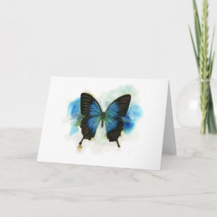 Blue Butterfly Any Occasion Stationery Note Card
