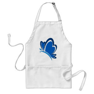 Blue Butterfly Apron