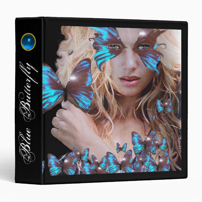BLUE BUTTERFLY  BEAUTY, MAKEUP ARTIST BINDER (Front/Spine)