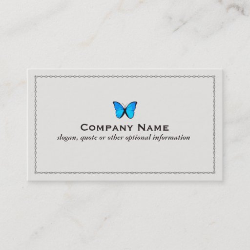 Customizable Buttefly Business Card