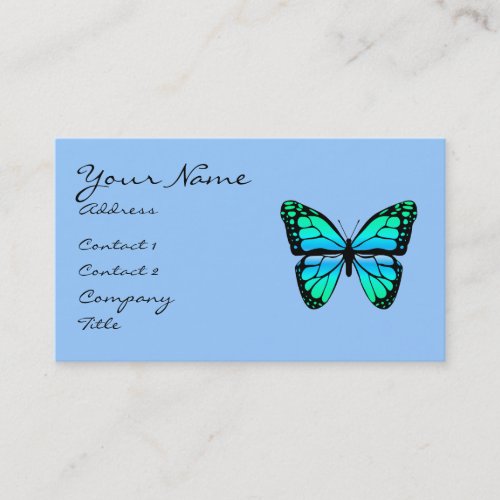Blue Butterfly Business Card