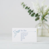 Blue Butterfly Business Cards (Standing Front)