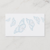Blue Butterfly Business Cards (Back)