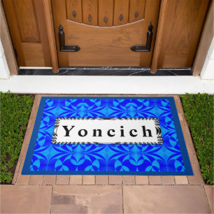 Blue Butterfly by Kenneth Yoncich Doormat