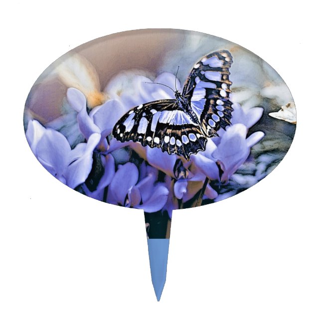 Blue Butterfly Cake Topper (Front)