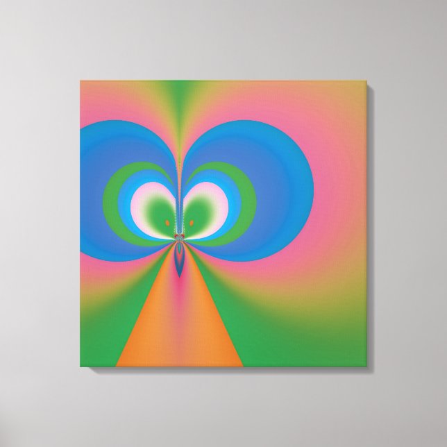 Blue Butterfly Canvas Print (Front)